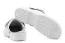 Light Clog-Zoccolo in pelle bianco con fori e laccio