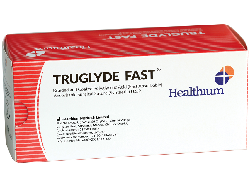 SUTURA ASS. TRUGLYDE FAST calibro 2/0, curva 1/2, ago 35 mm - 75 cm - incolore