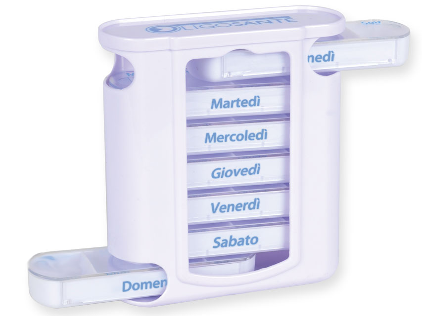 PORTAPILLOLE SETTIMANALE x4 TOWER - italiano/tedesco