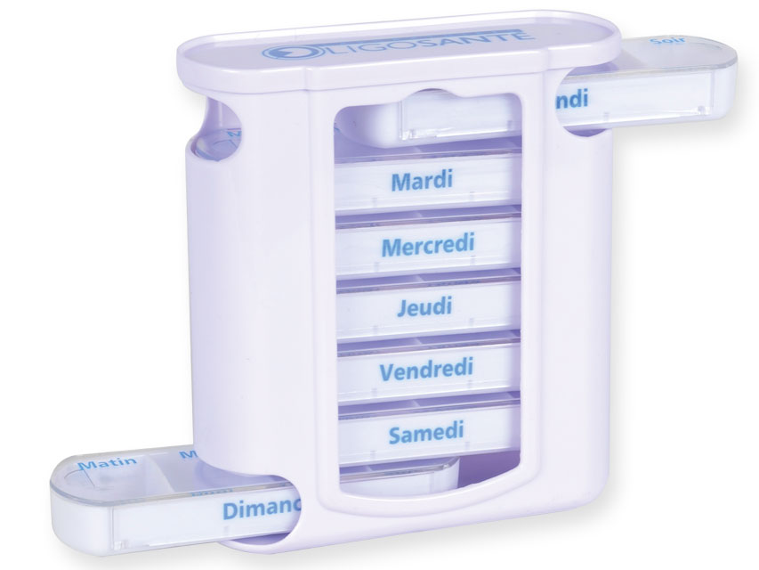 PORTAPILLOLE SETTIMANALE x4 TOWER - inglese/francese