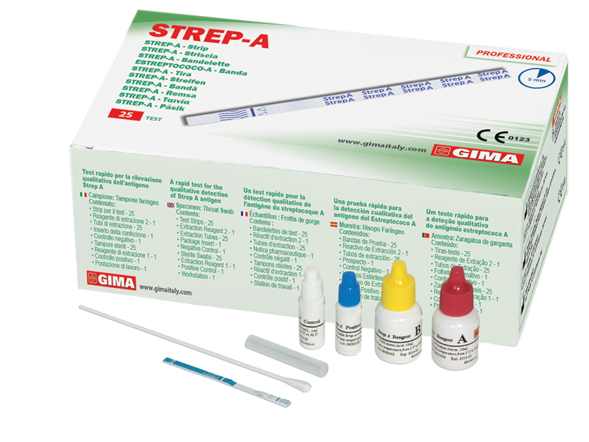 TEST STREP-A - streptococco - striscia