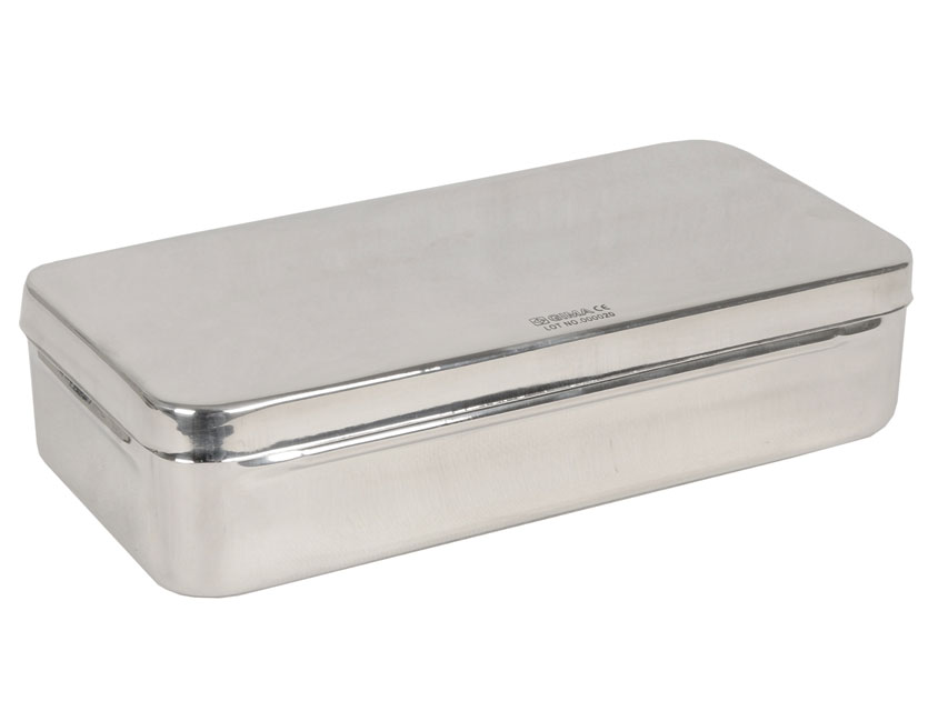 SCATOLA ACCIAIO INOX 25x12x6 cm