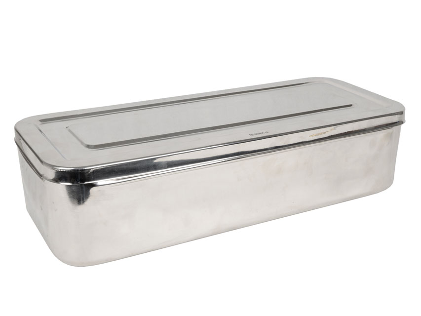 SCATOLA ACCIAIO INOX 50x20x10 cm