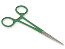 PINZA EMOSTATICA RETTA - anelli verdi - 16 cm