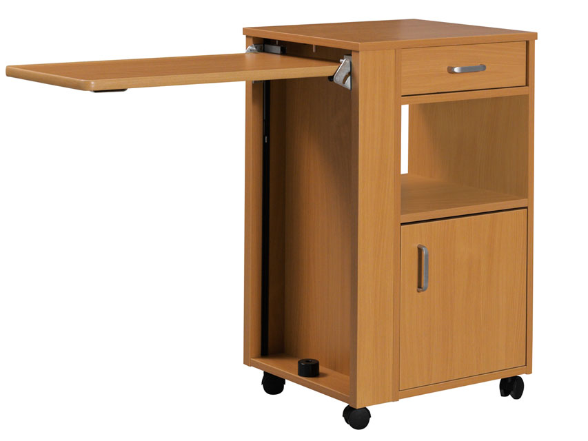 COMODINO IN LEGNO con vassoio estraibile per codici 27672/3