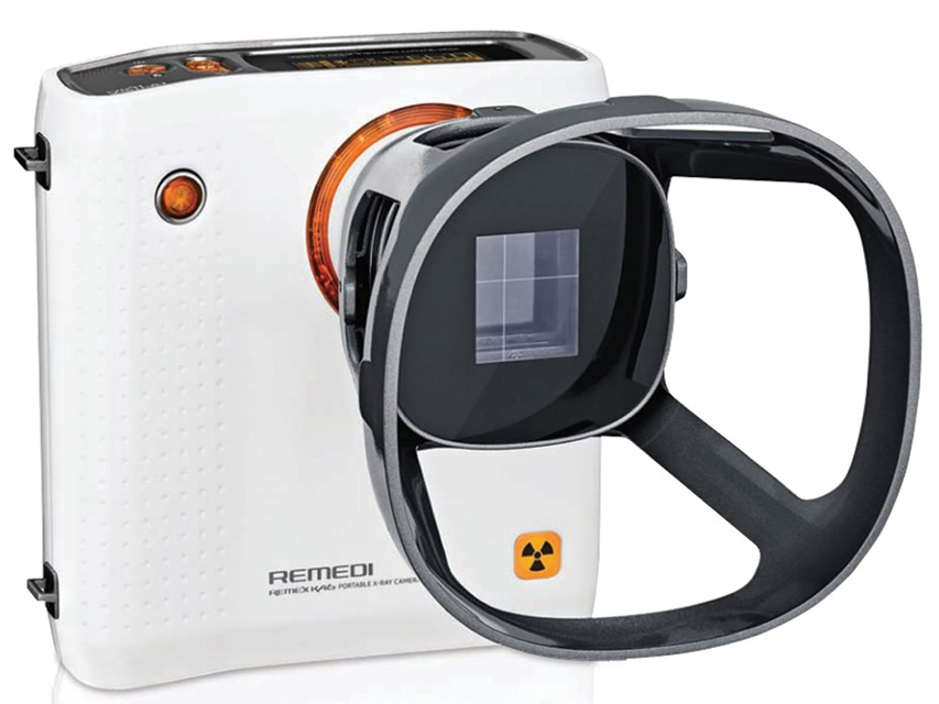CAMERA A RAGGI-X PORTATILE REMEX KA6 con collimatore