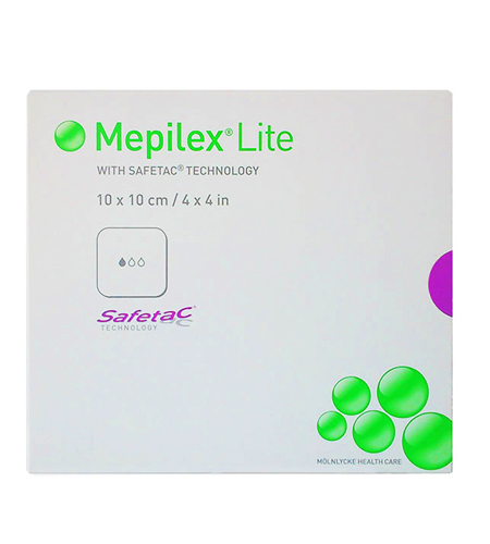 Mepilex medicazione assorbente in schiuma di poliuretano 10 x 10 cm
