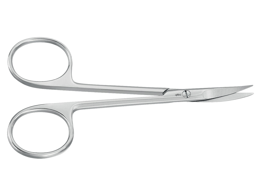 FORBICI IRIDECTOMIA E LEGATURE AESCULAP - curve - punte acute - 11 cm - BC111R