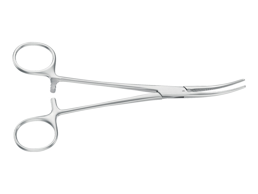 PINZA EMOSTATICA CRILE AESCULAP - curva - punte smusse - 16 cm - BH167R
