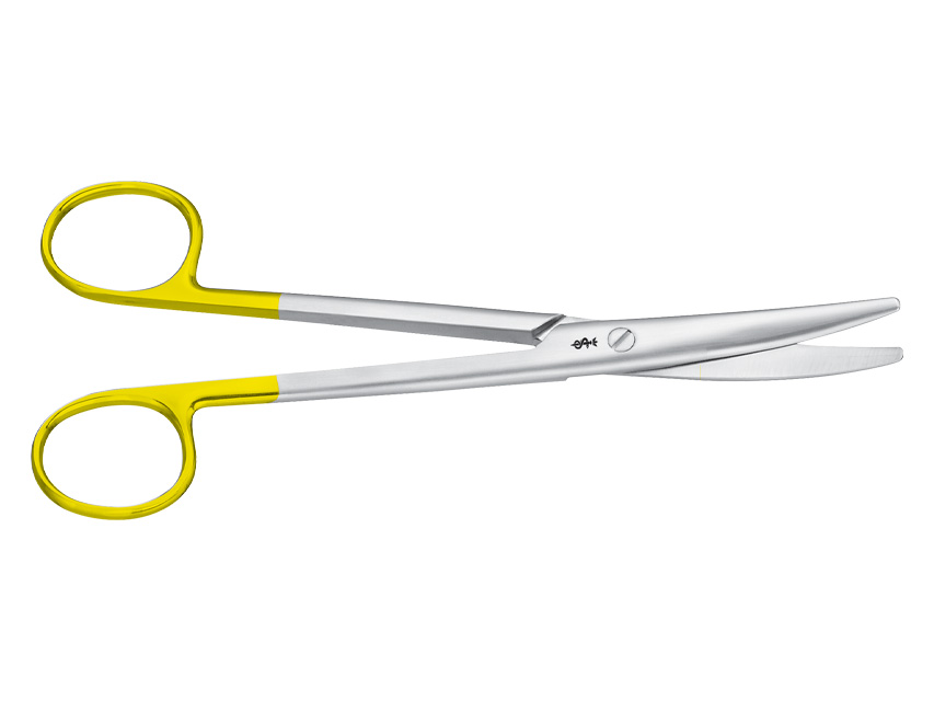 FORBICI MAYO SOTTILI DUROTIP AESCULAP IN CT - curve - punte smusse - 17 cm - BC243R