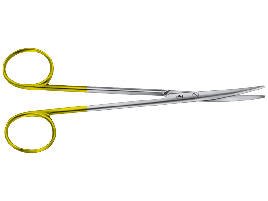 FORBICI BABY METZENBAUM DUROTIP AESCULAP IN CT - curve - punte smusse - 14,5 cm - BC259R