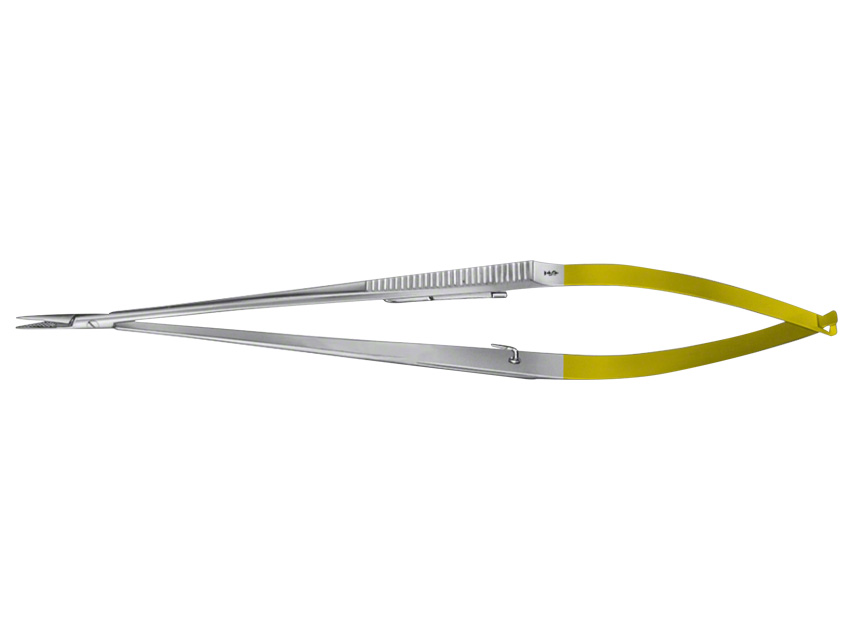 PORTA-AGHI CASTROVIEJO DUROGRIP AESCULAP IN CT - retto - 0,2/18 cm - BM004R