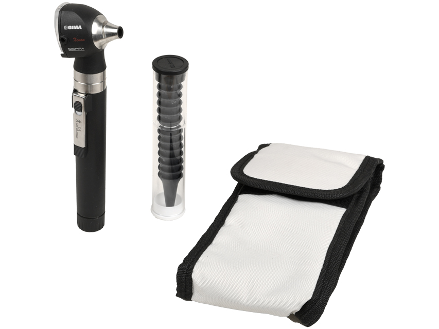 Otoscopio a fibre ottiche SIGMA-2,5V-xenon/alogeno-in bustina - col.nero
