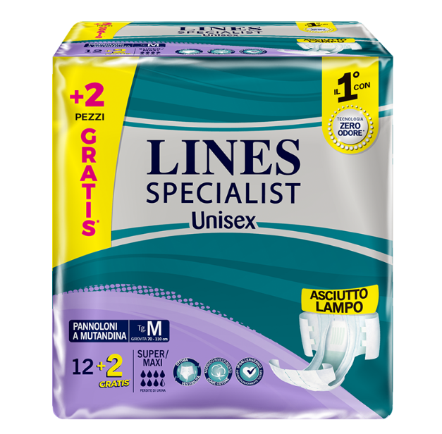 Pannolone mutandina Lines Specialist Maxi  tg.M
