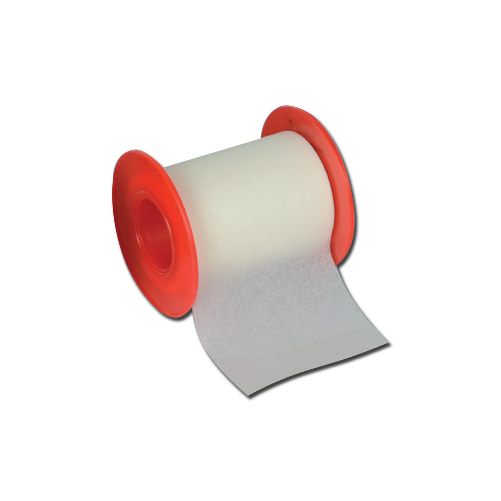 Cerotto adesivo rocchetto tnt bianco 5mt x 2,5cm conf.singola