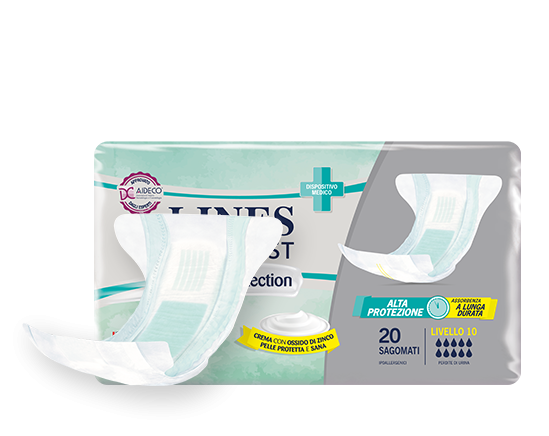 Pannolone sagomato trasp. Lines Derma Prot. Alta Prot.10 TU
