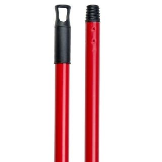 Manico metallo rivestito 130cm attacco a vite col.rosso