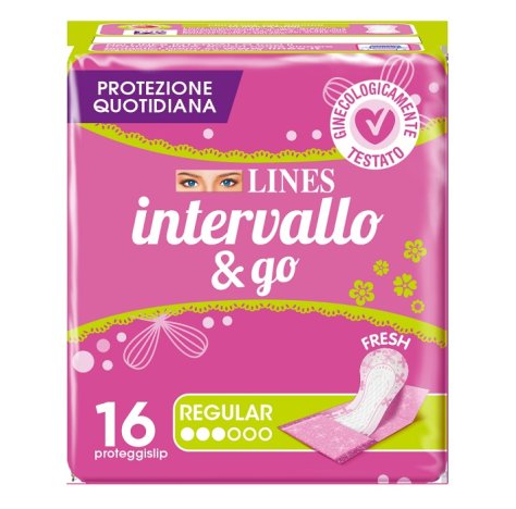 Assorbenti Lines Intervallo Fresh ripiegato conf.16pz