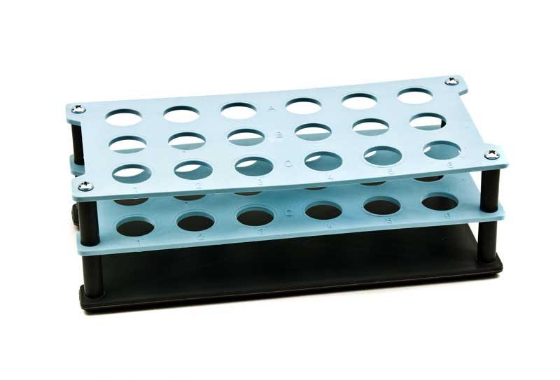 Portaprovette per pr. 30x115 mm a 18 posti
