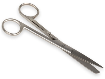 Forbici rette punte alterne con clip - 14 cm