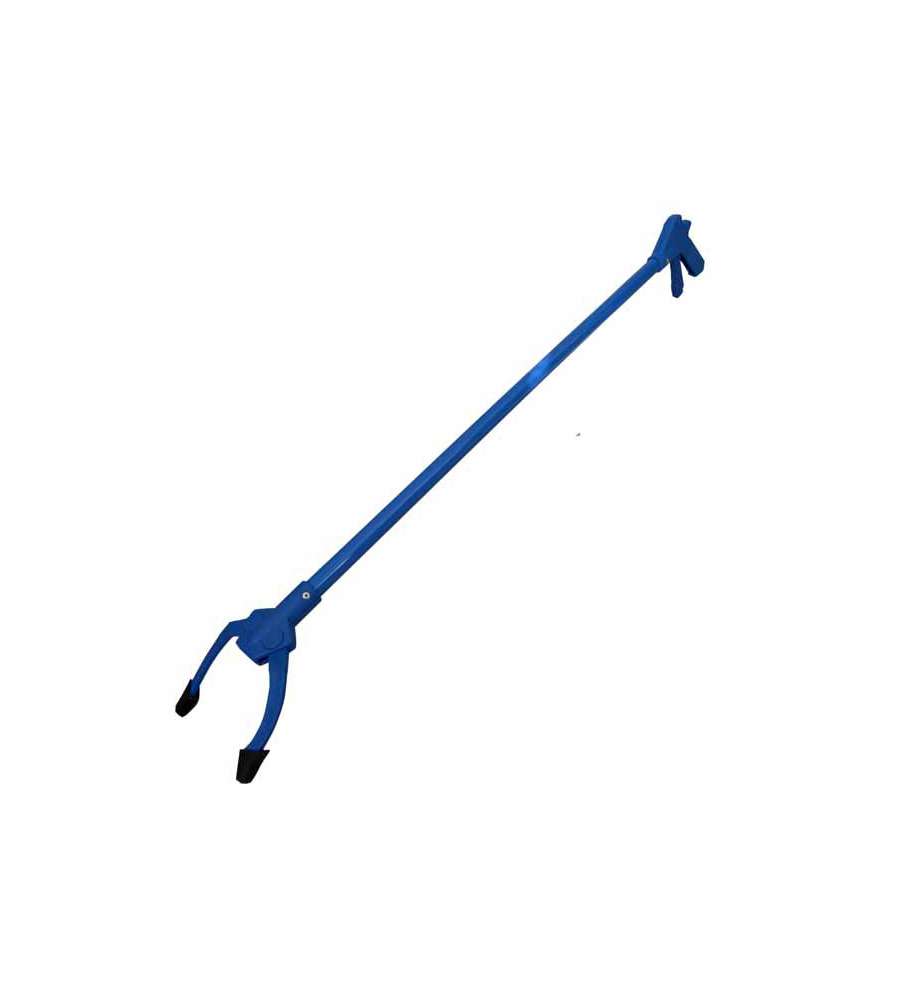 Pinza raccogli rifiuti blu cm.100