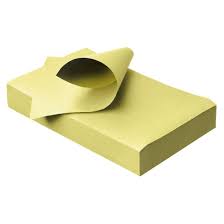 Carta crespata monouso Tray Paper conf.250pz col.GIALLO