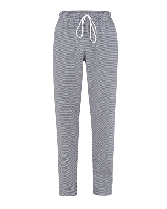 Pantalone cuoco a quadretti bianco/blu Plutone taglia L
