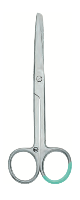 Forbici chirurgiche rette punte alterne 14,5 cm monouso sterili