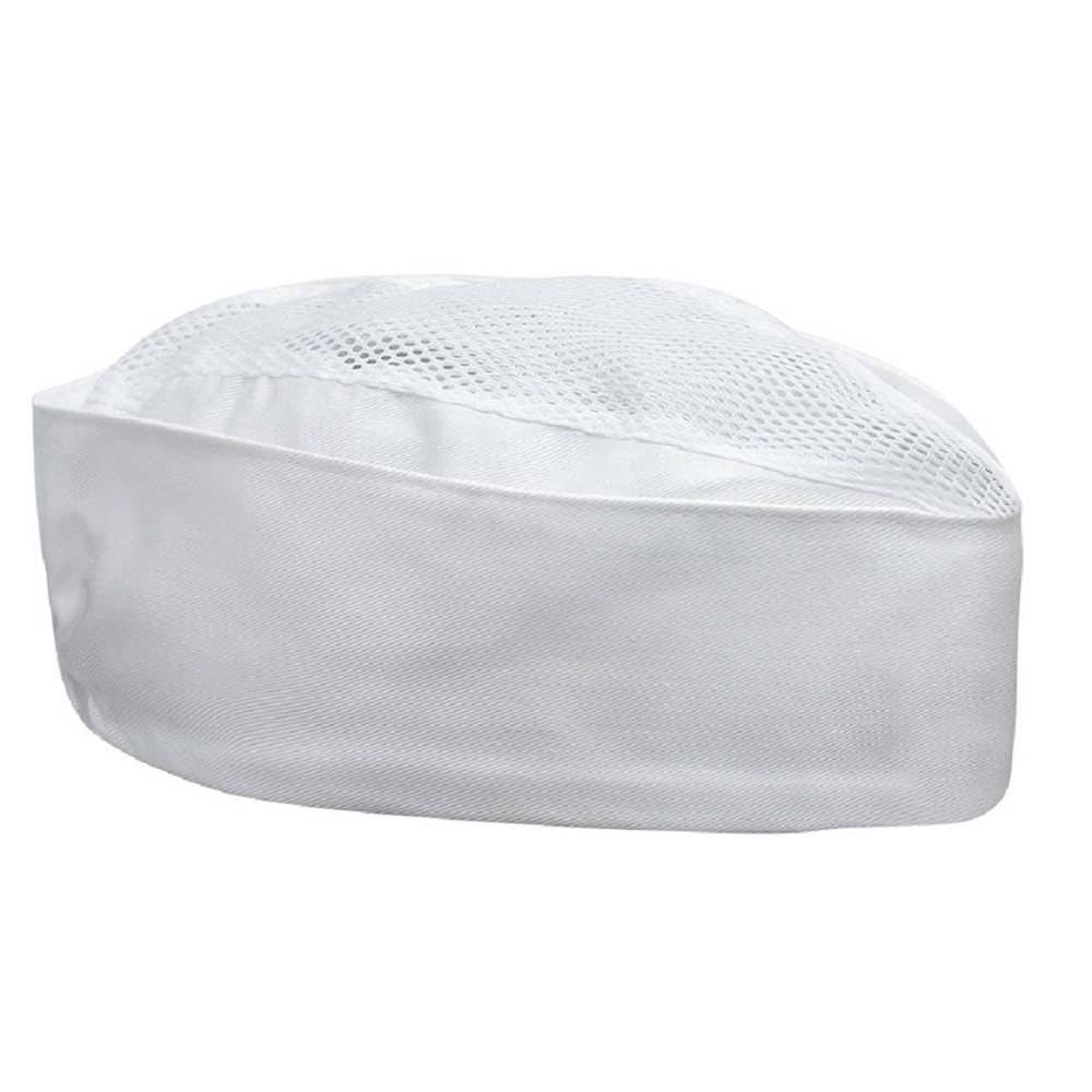Bustina bianca in cotone con rete