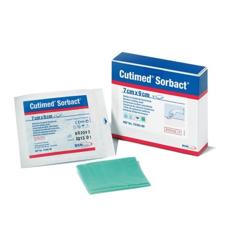 Cutimed Sorbact garze 7cm x 9 cm  (conf.40pz)