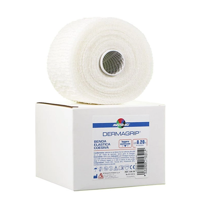 Benda elastica autoaderente monoestensibile compressiva cm 10 x 20 mt Dermagrip