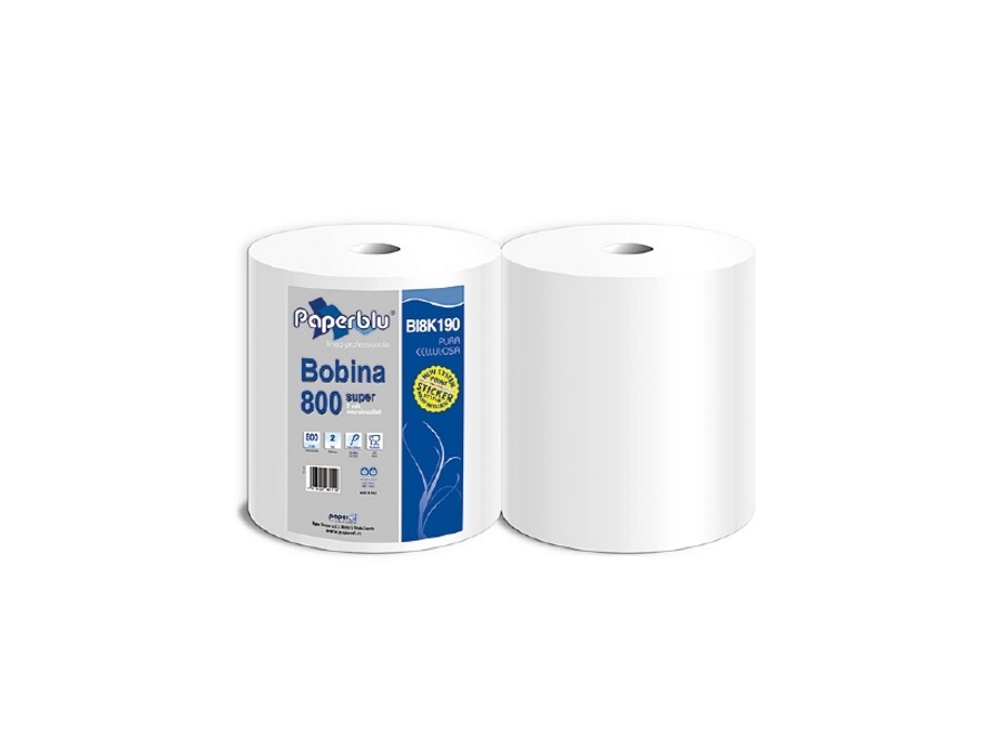 Bobina 100% cellulosa 800 strappi 200 metri