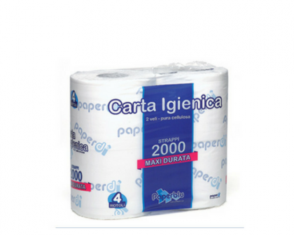 Carta igienica rotolo pura cellulosa 500 strappi