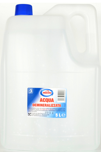 Acqua demineralizzata (tanica 5 lt)