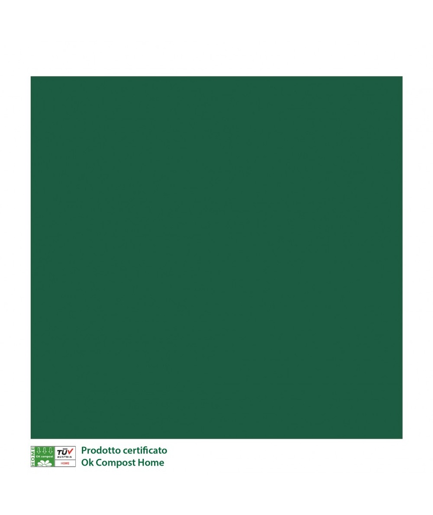 Tovagliolo 40 x 40 cm in carta a secco colore verde
