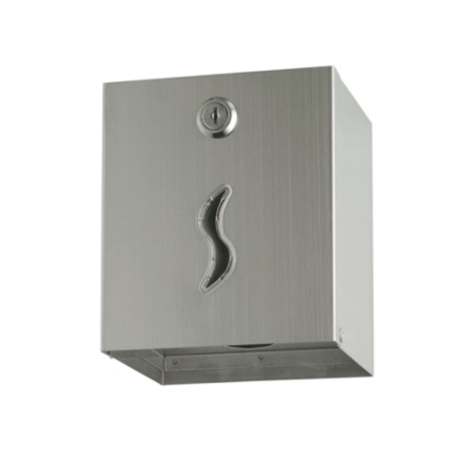 Distributore di carta igienica interfogliata 250 fogli in acciaio mod. Brinox 