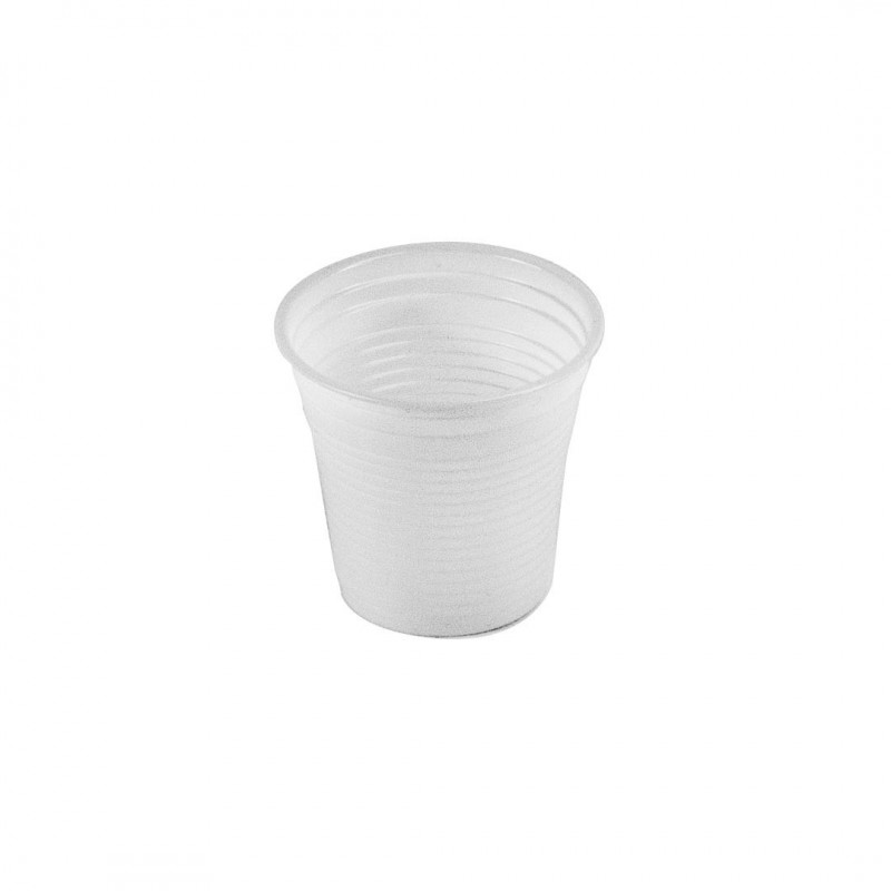 Bicchiere plastica bianco 80cc