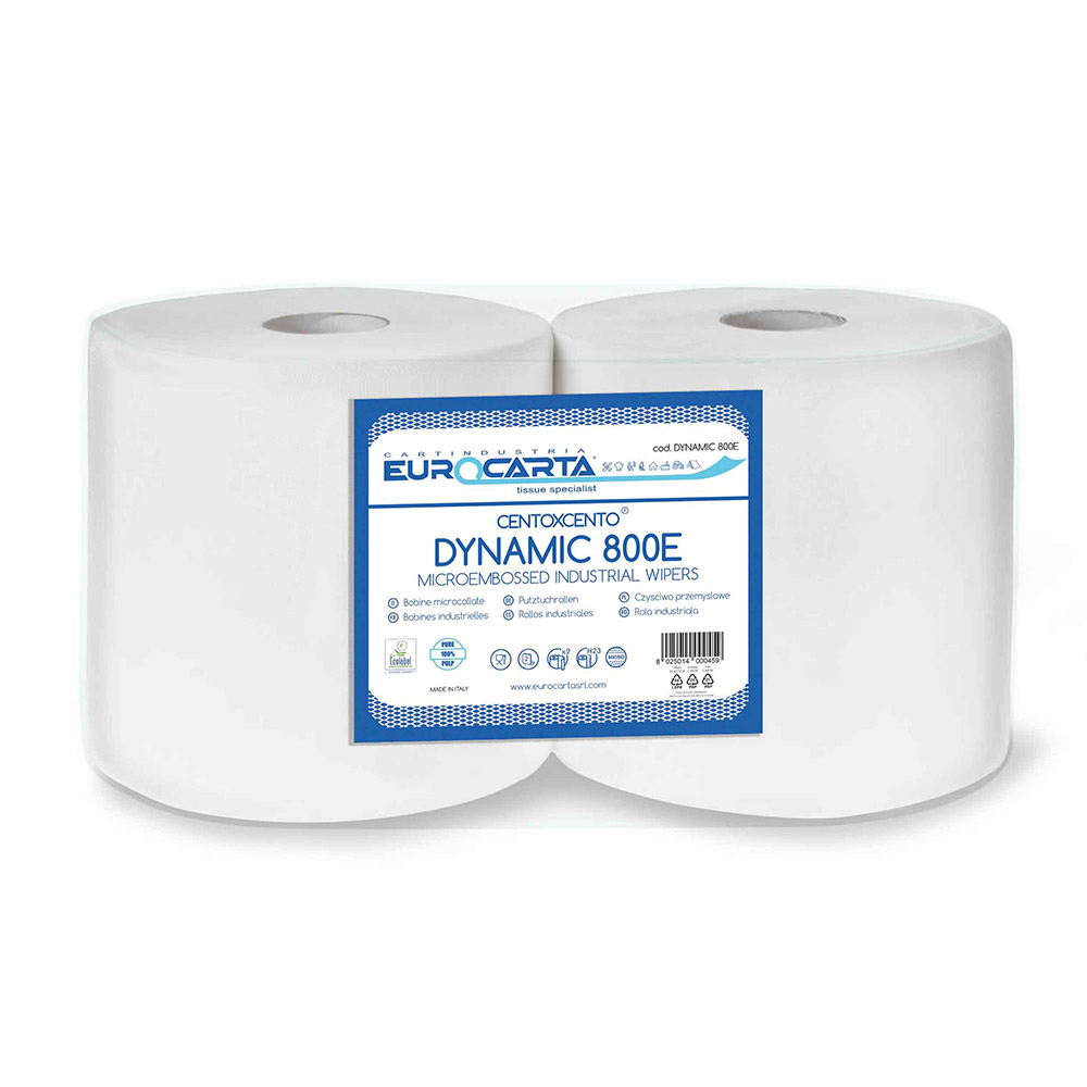 Bobina 100% cellulosa 800 strappi 200 metri Ecolabel