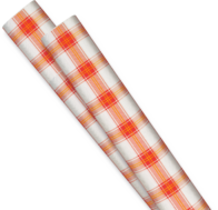 Tovaglia idro politenata decorata scozzese rossa 1 x 1 mt cartene sopra
