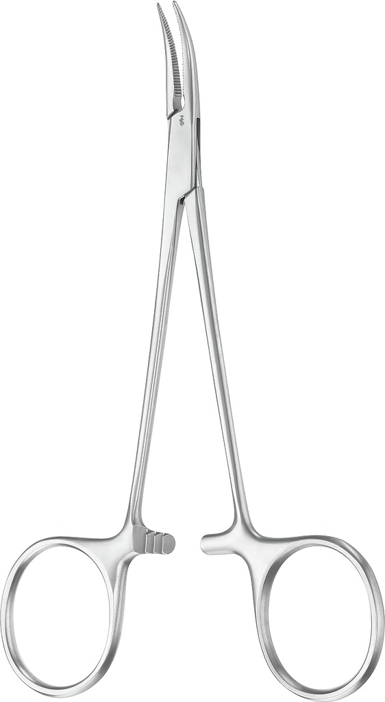PINZA EMOSTATICA MICRO-HALSTED CURVA 125MM