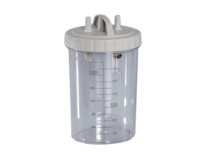 VASO 1 LITRO con coperchio - autoclavabile a 121°C