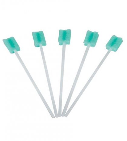 Bastoncino non umidificato per pulizia cavo orale c/spugnetta