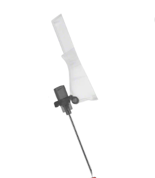 Ago ipodermico g22 nero con dispositivo di sicurezza microtip safe