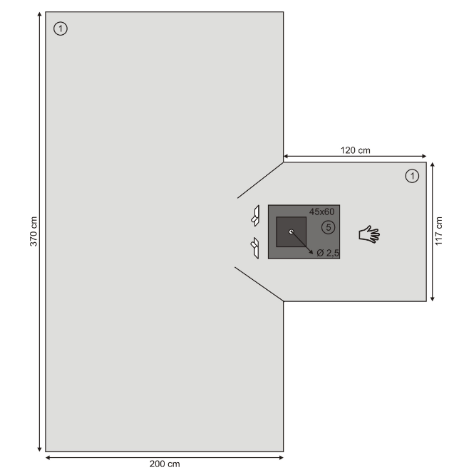 Campo per chirurgia della mano