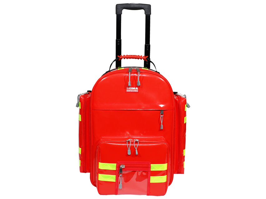 ZAINO LOGIC 2 PVC CON TROLLEY  rosso