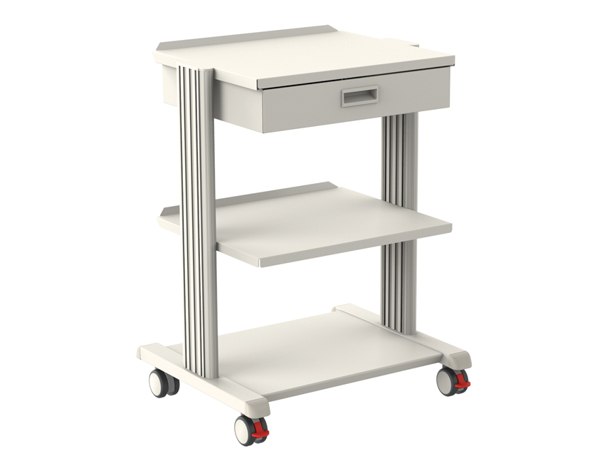 CARRELLO SMART  2 ripiani 50x42 cm + base + cassetto