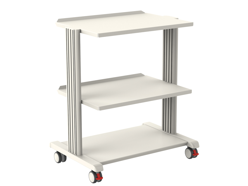 CARRELLO SMART  2 ripiani 60x42 cm + base