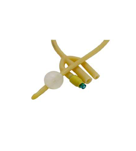 Catetere foley in lattice siliconato a 3 vie 40 cm ch 22 palloncino 30 ml
