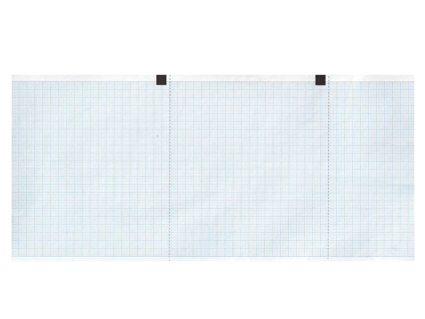 Carta termica ECG 120x18 mmxm  rotolo griglia blu