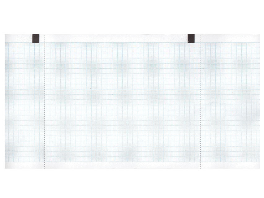 Carta termica ECG 130x27 mmxm  rotolo griglia blu